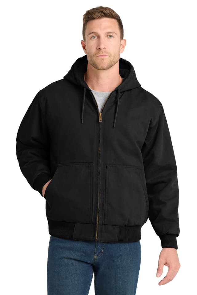 CornerStone ® Washed Duck Cloth Insulated Hooded Work Jacket