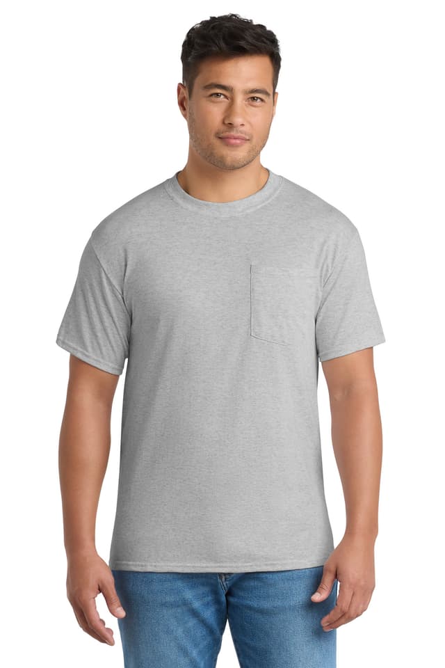 Port & Co  Core Blend Pocket Tee