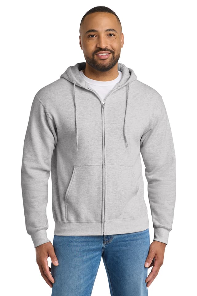 Port & Co  Tall Essential Fleece Full-Zip Hooded Sweatshirt