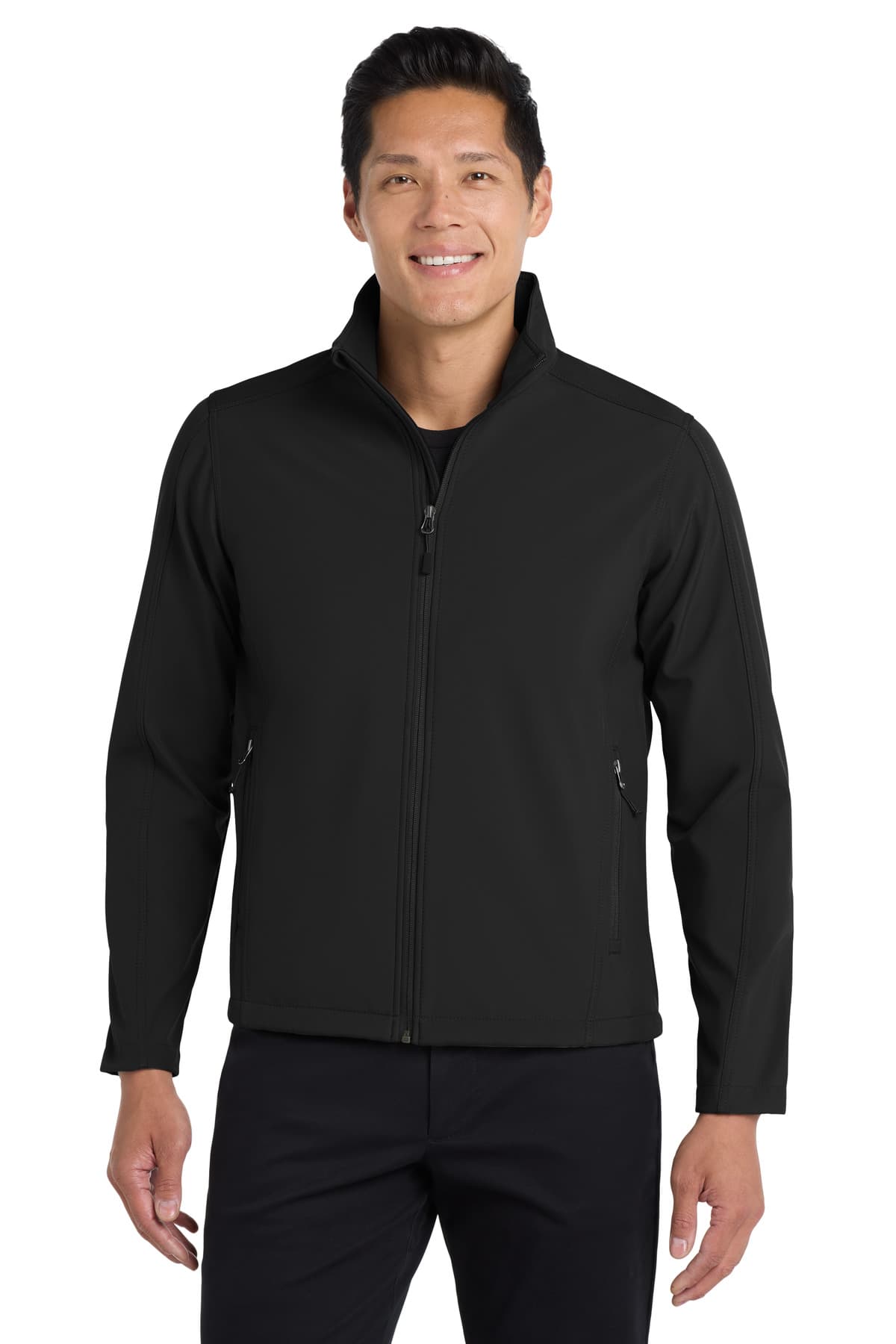 Port Authority ® Tall Core Soft Shell Jacket — Black