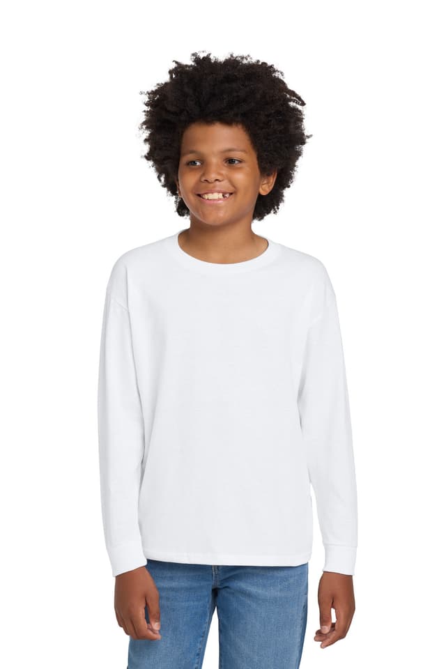 Gildan ® Youth Heavy Cotton  100% Cotton Long Sleeve T-Shirt