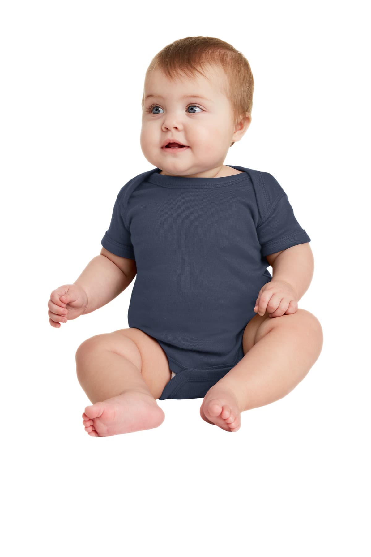 Rabbit Skins  Infant Short Sleeve Baby Rib Bodysuit