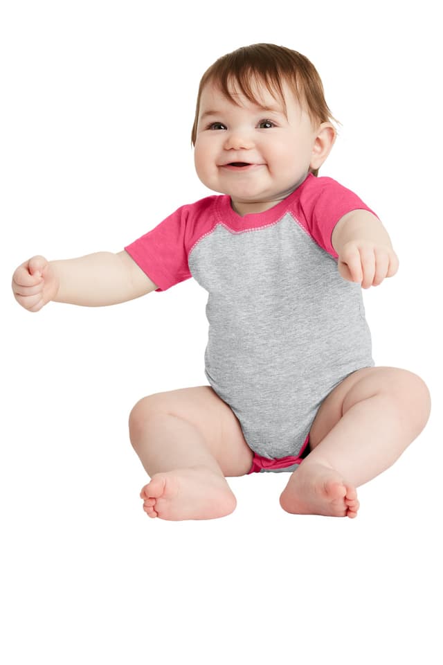Rabbit Skins  Infant Baseball Fine Jersey Bodysuit