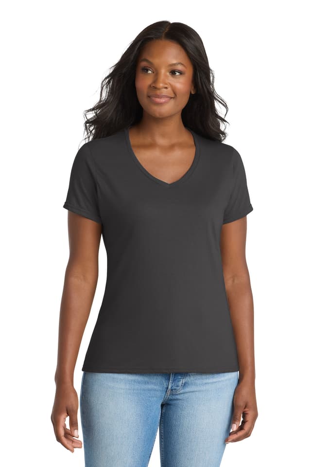 Port & Co  Women's Performance Blend V-Neck Tee