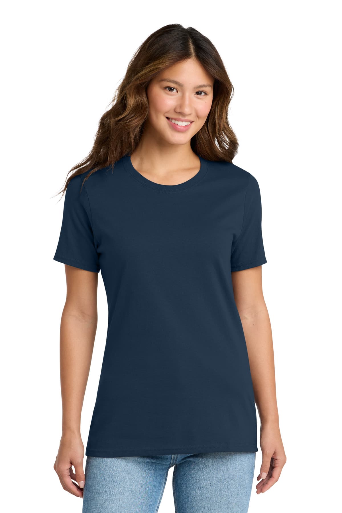 Port & Co  Women's Core Cotton Tee — Navy