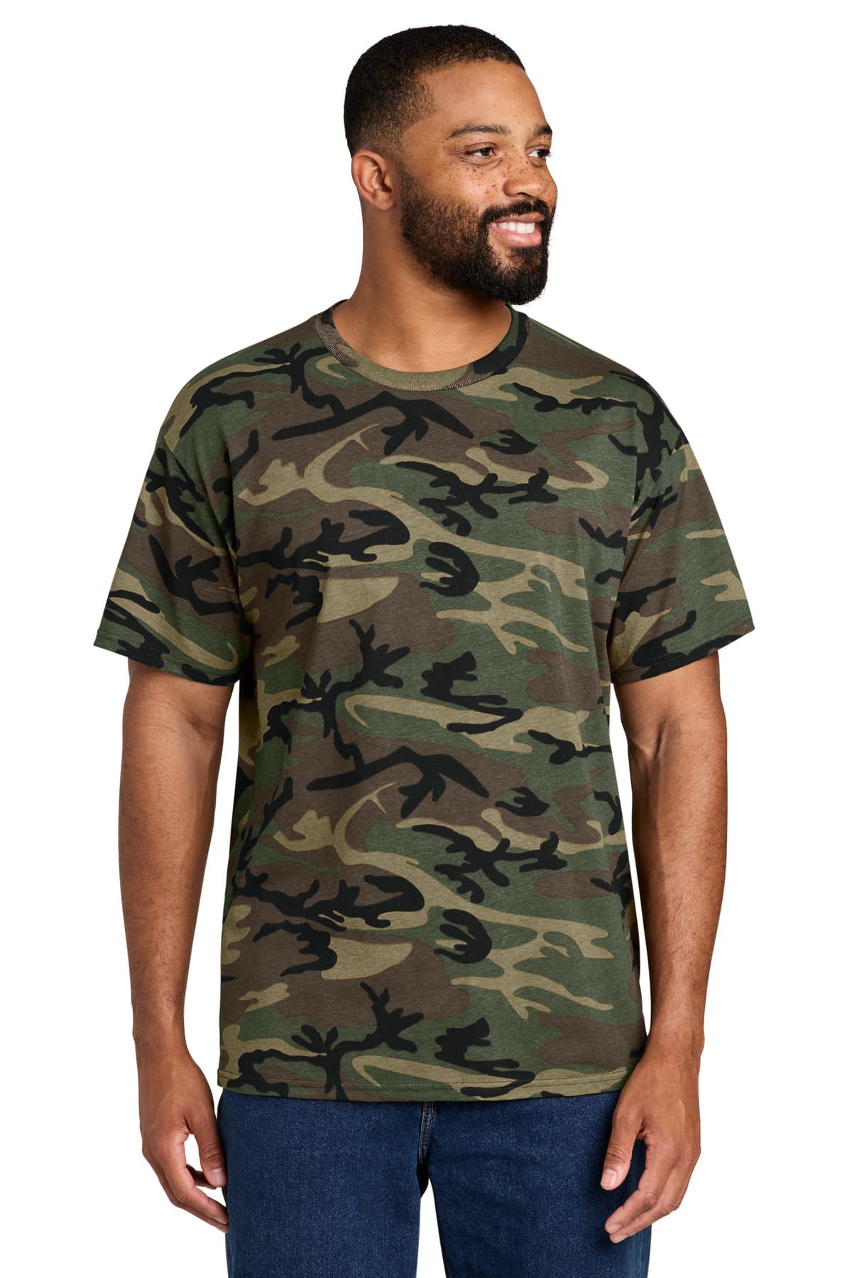 Port & Co  Core Cotton Camo Tee