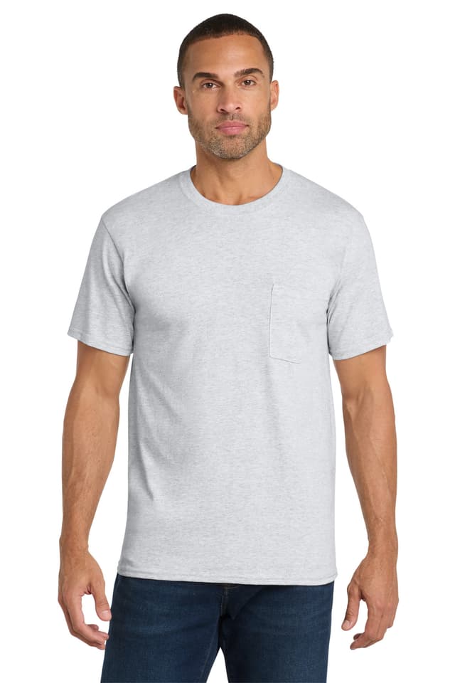 Port & Co  Core Cotton Pocket Tee