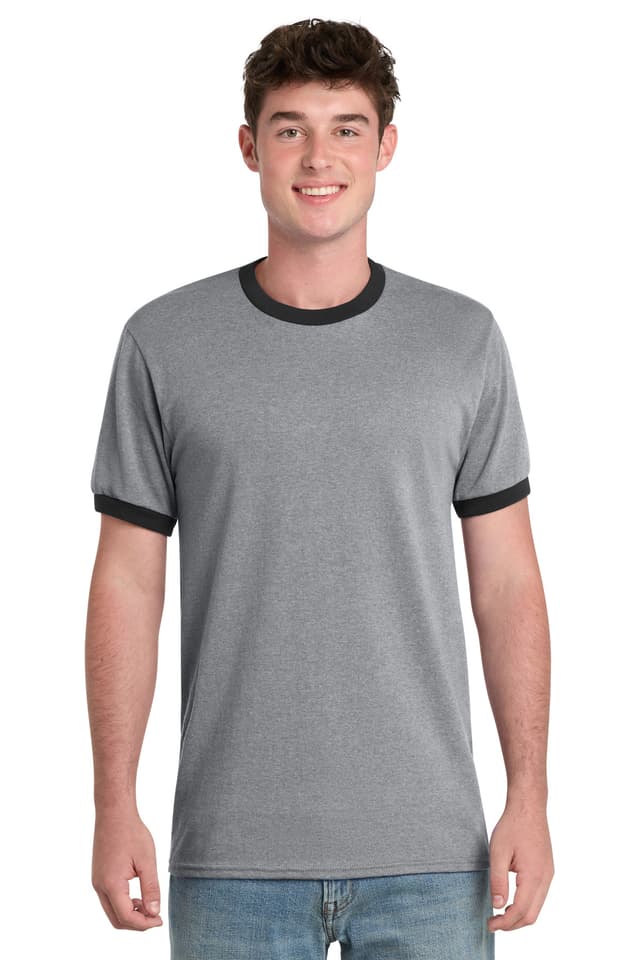 Port & Co  Core Cotton Ringer Tee