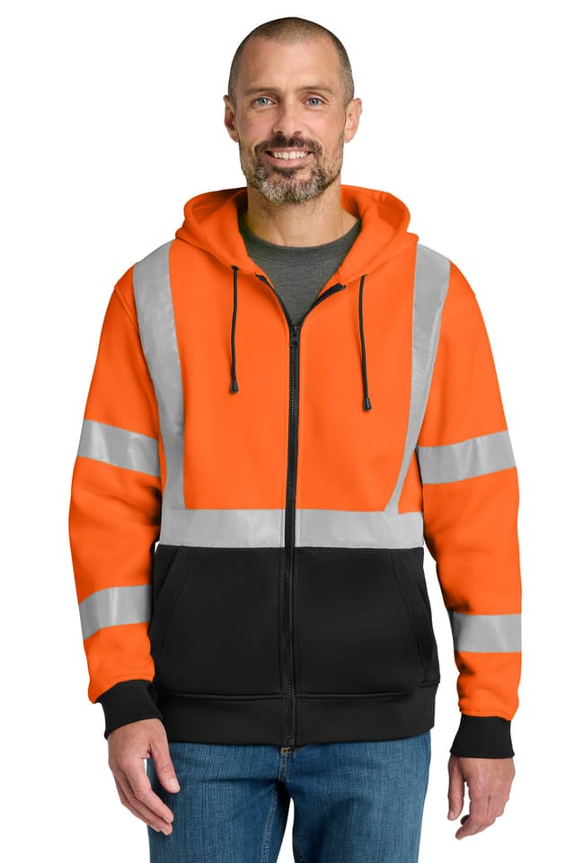 CornerStone ® A107 Class 3 Heavy-Duty Fleece Full-Zip Hoodie