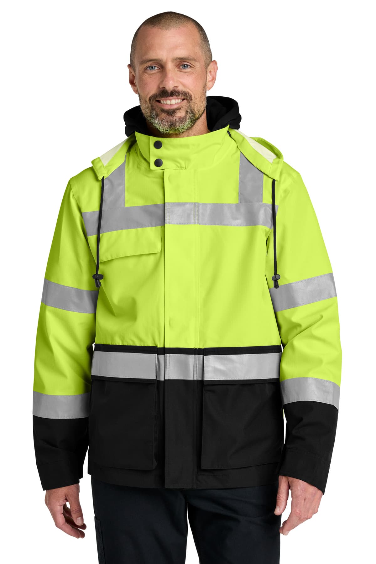 CornerStone ® ANSI 107 Class 3 Waterproof Ripstop 3-In-1 Parka — Safety Yellow