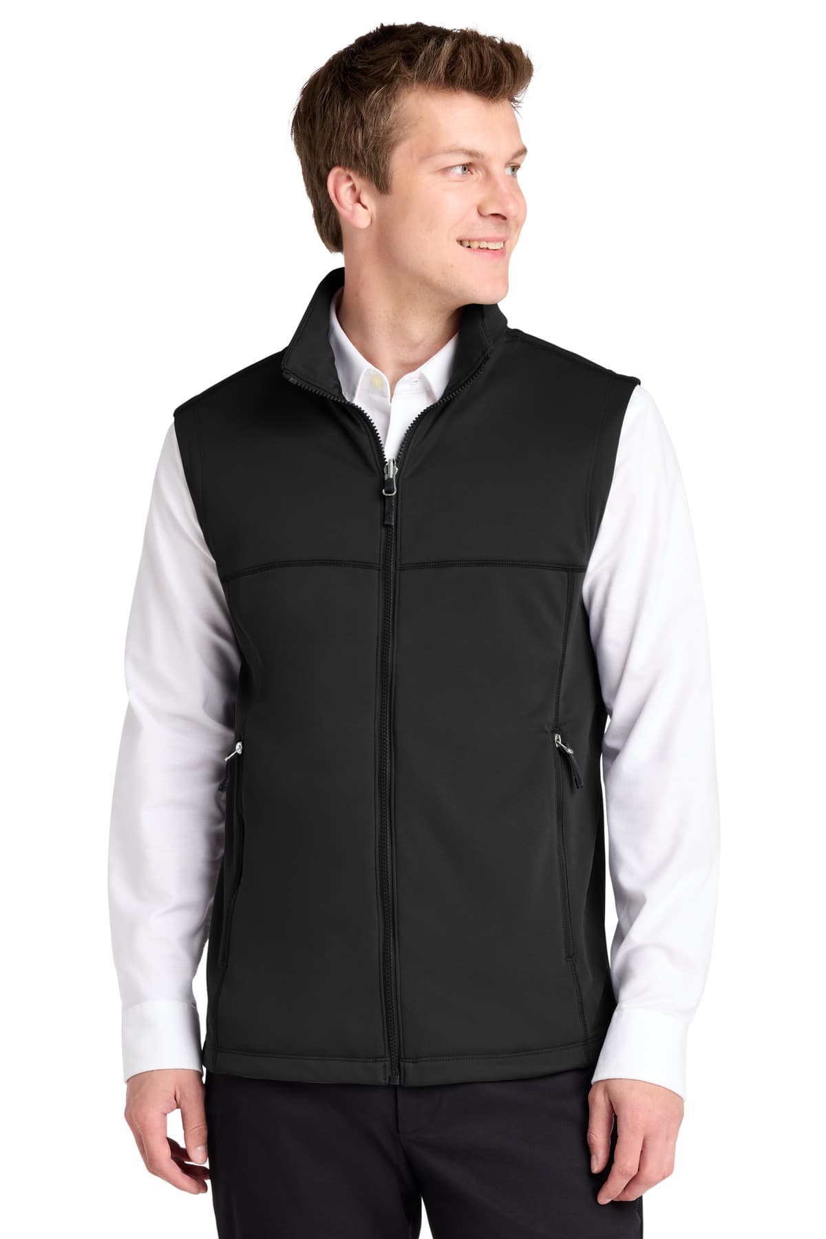 Port Authority ® Collective Smooth Fleece Vest — Deep Black