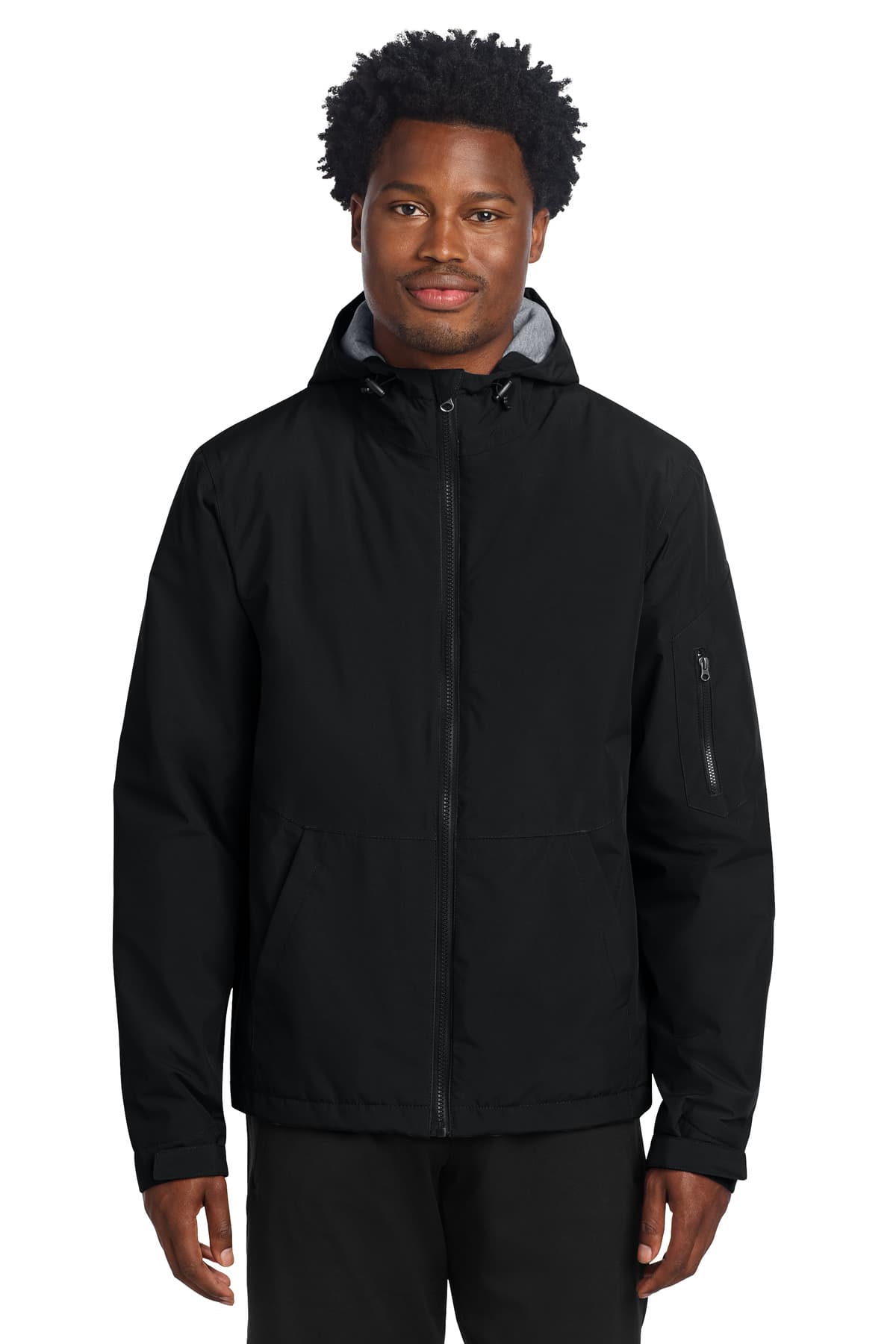 Sport-Tek ® Waterproof Insulated Jacket — Black