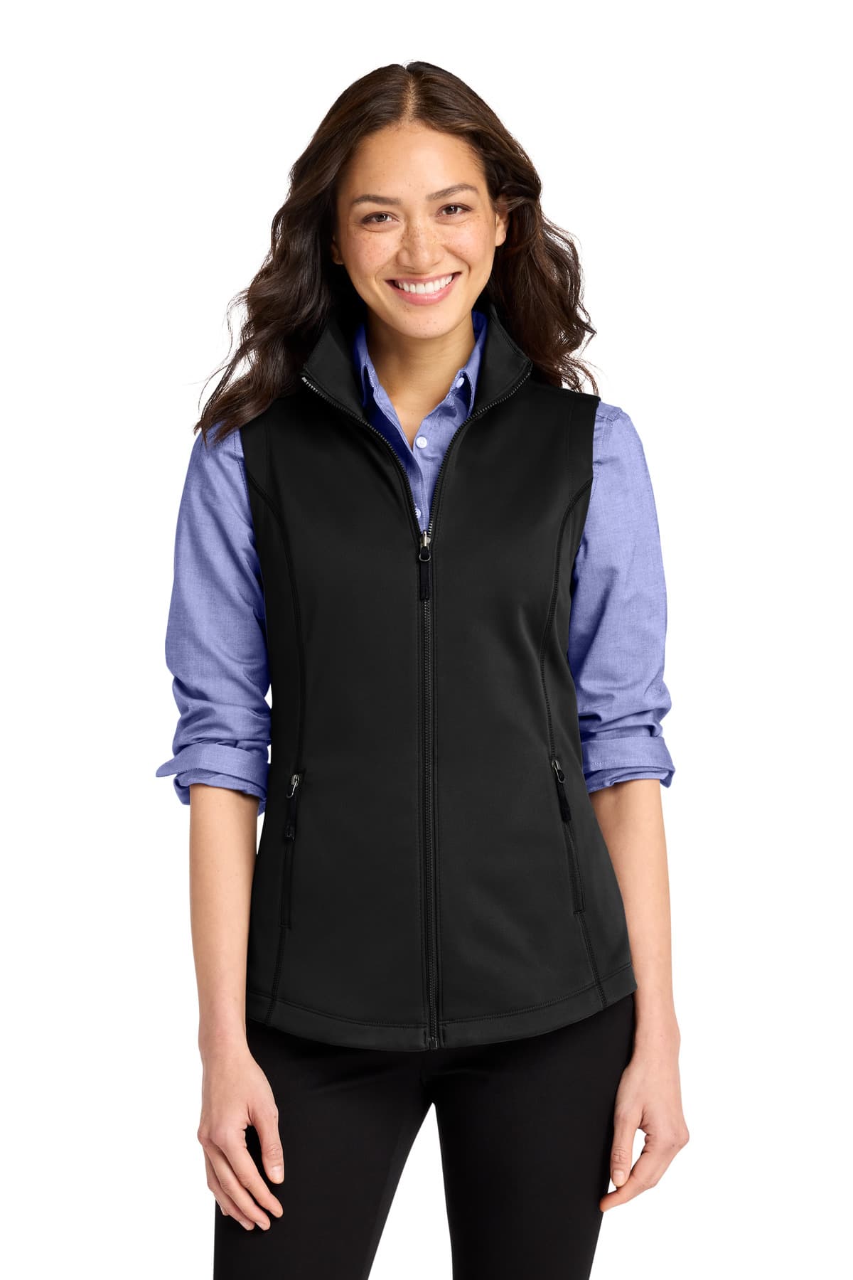 Port Authority ® Women's Collective Smooth Fleece Vest — Deep Black