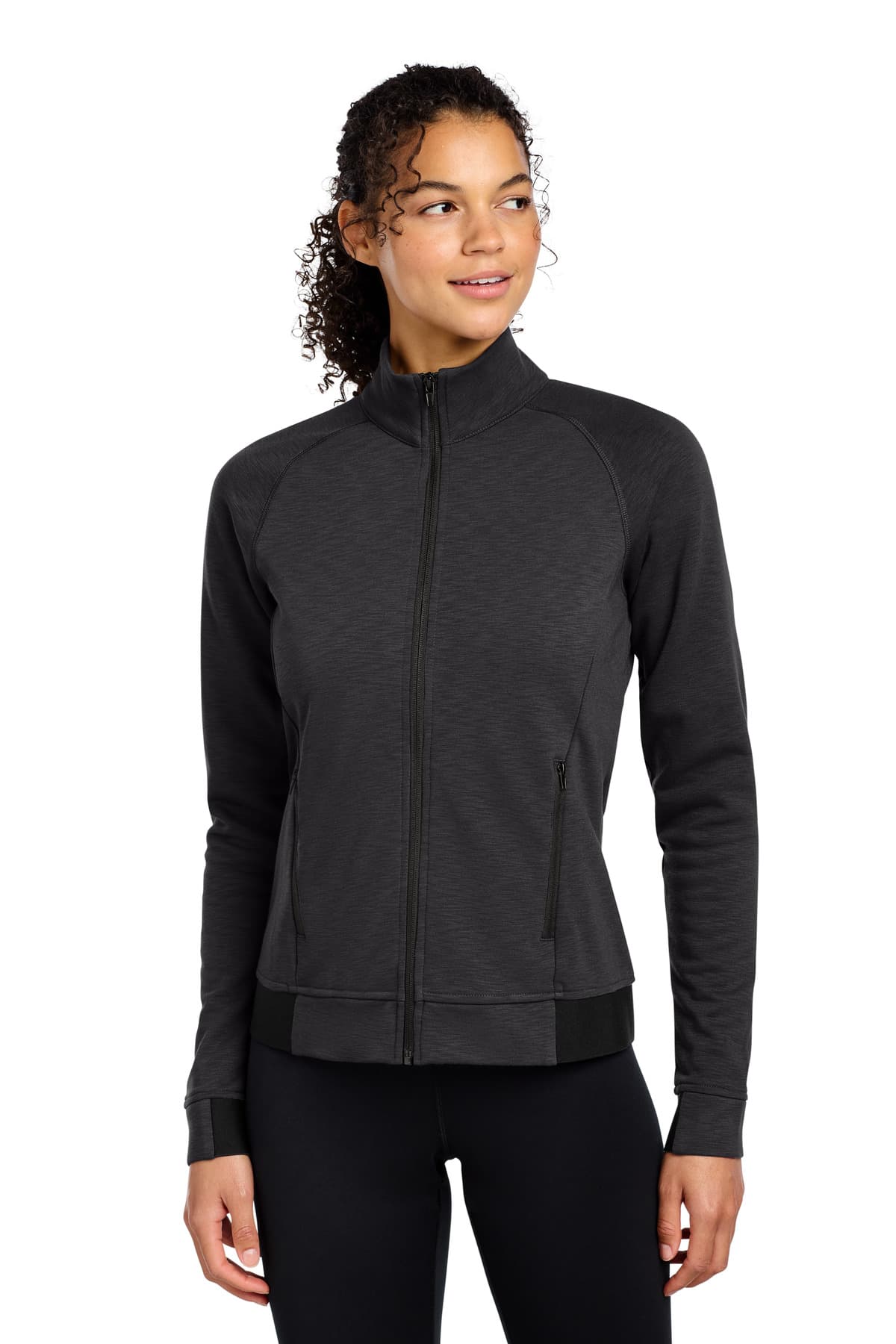 Sport-Tek ® Women's PosiCharge ® Strive Full-Zip — Black