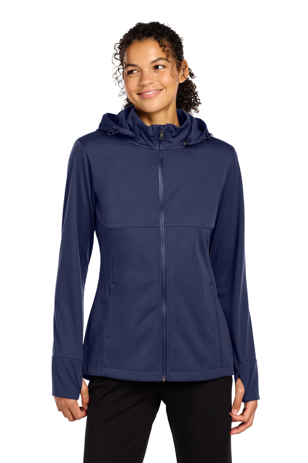 Sport-Tek ® Women's Hooded Soft Shell Jacket — True Navy