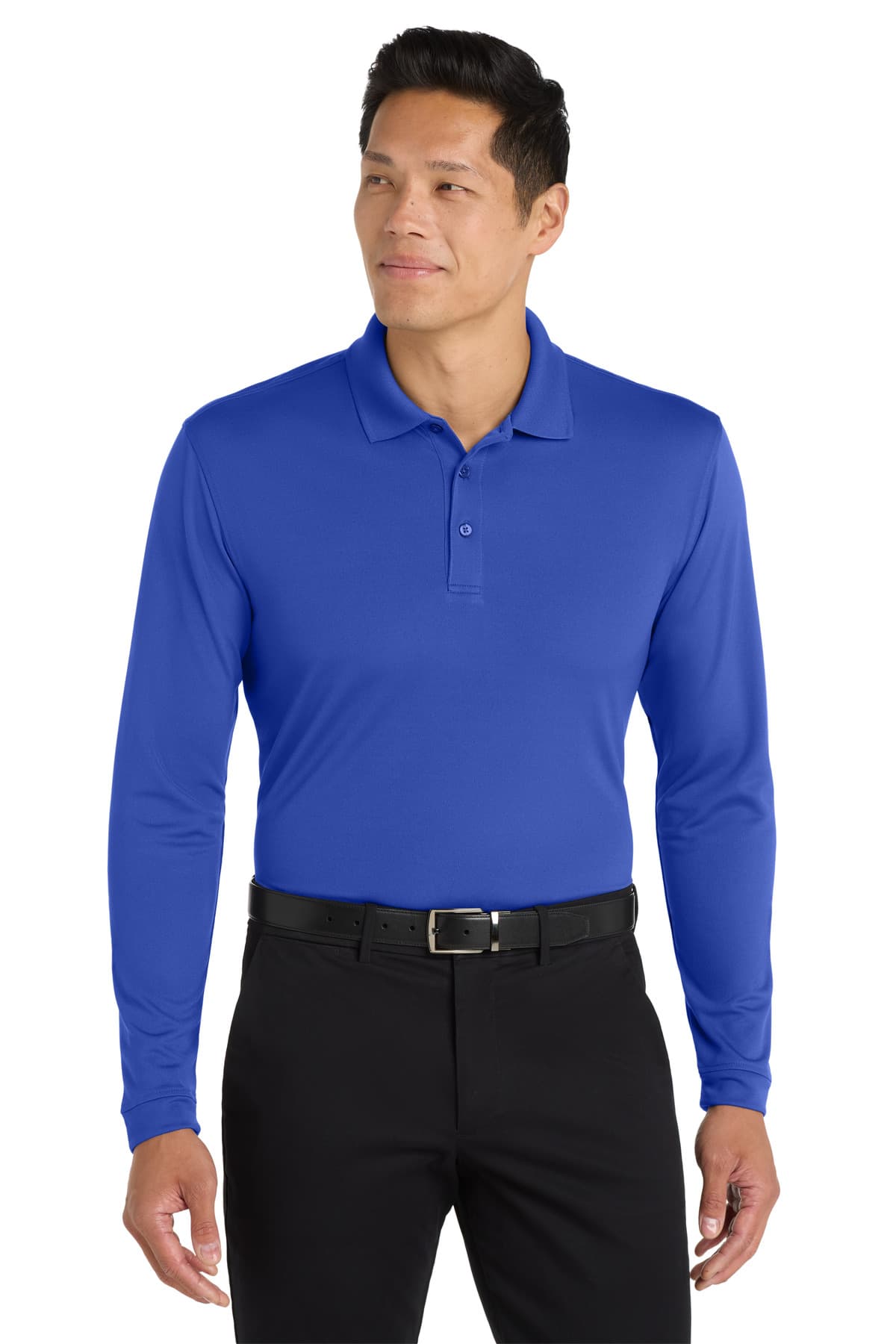 Port Authority ® Dry Zone ® UV Micro-Mesh Long Sleeve Polo — True Royal