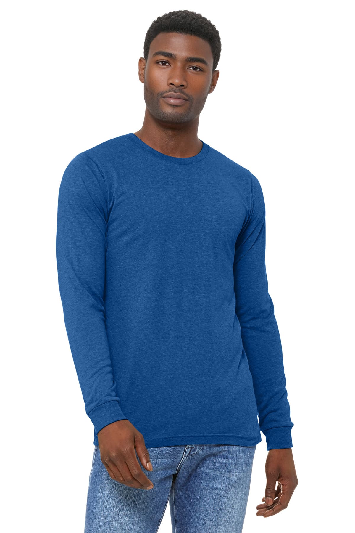BELLA+CANVAS ® Unisex Triblend Long Sleeve Tee — True Royal Triblend