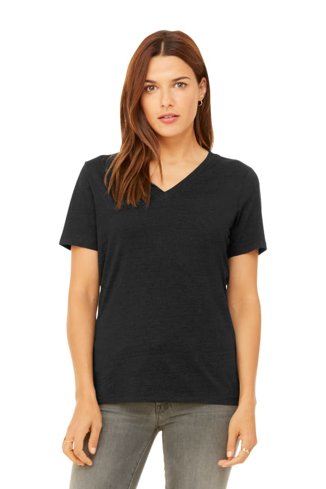 BELLA+CANVAS ® Women's Relaxed Heather CVC V-Neck Tee