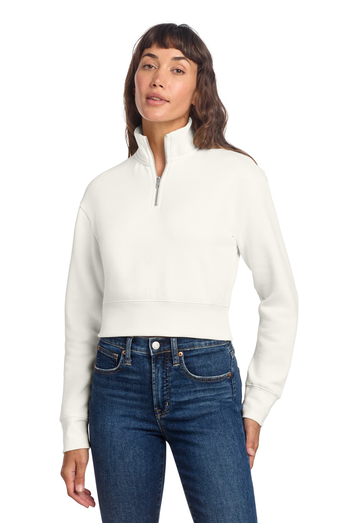 District ® Women's V.I.T.  Fleece 1/2-Zip — Gardenia