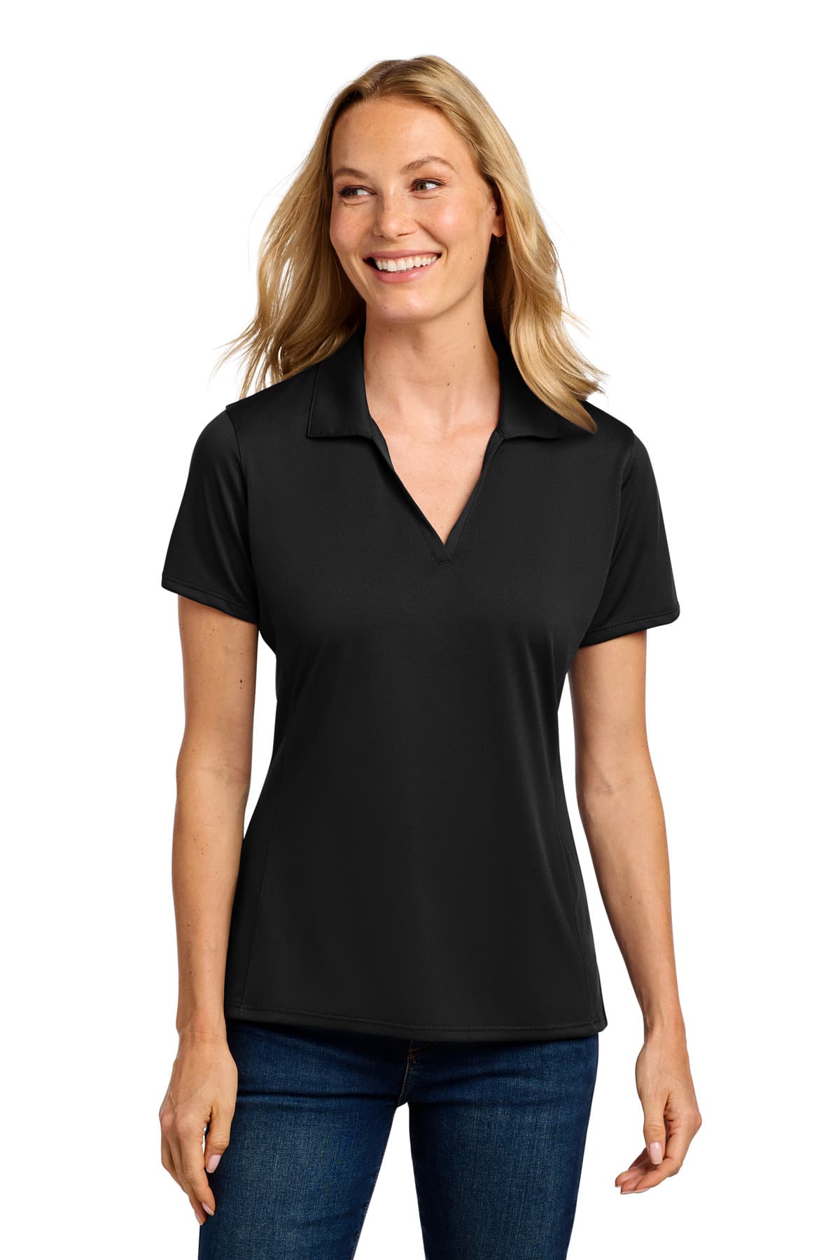 Port Authority ® Women's Performance Staff Polo — Black