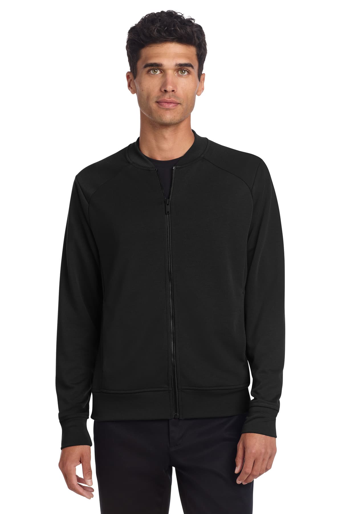 Mercer+Mettle ® Double-Knit Bomber — Deep Black