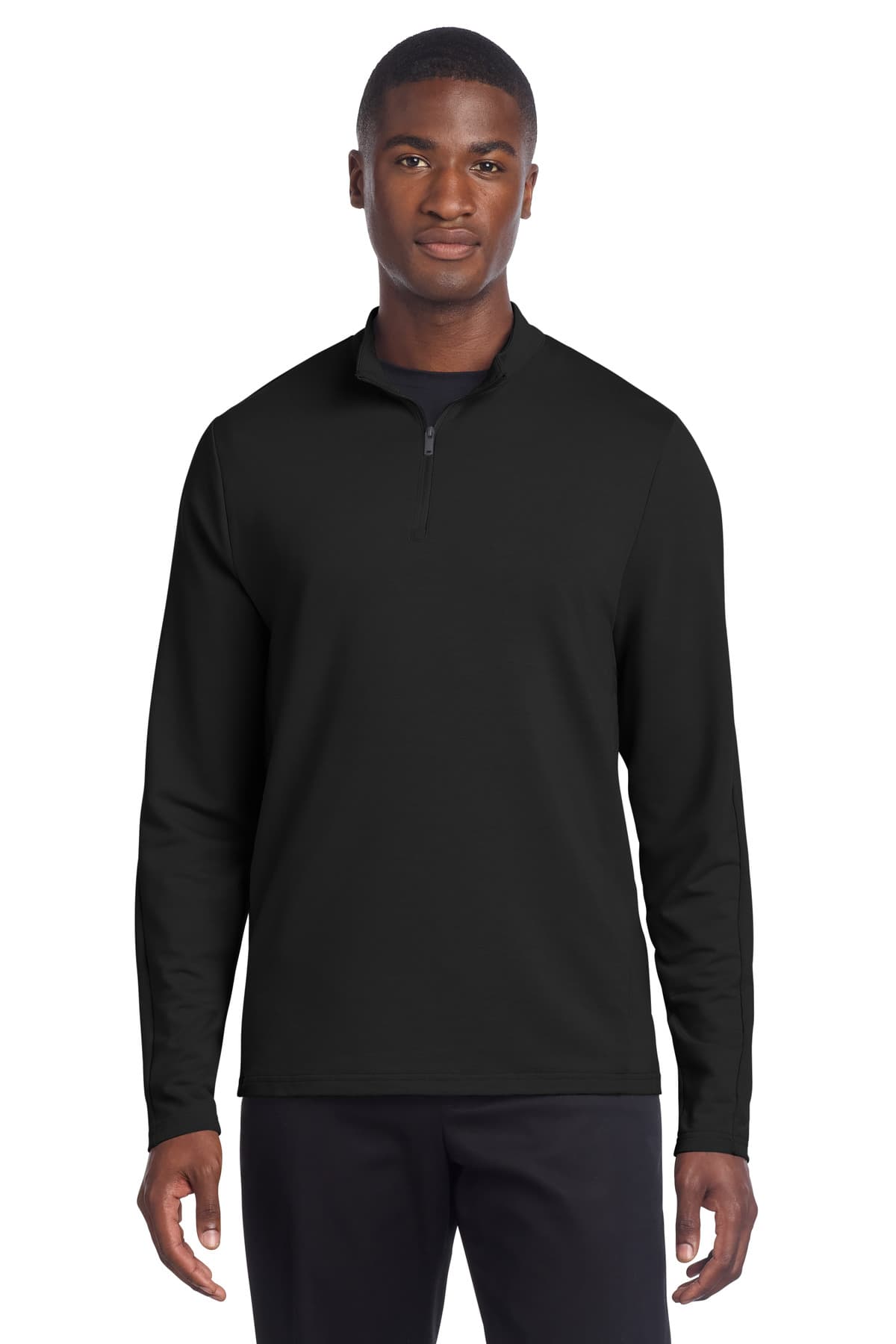 Mercer+Mettle ® Stretch 1/4-Zip Pullover — Deep Black