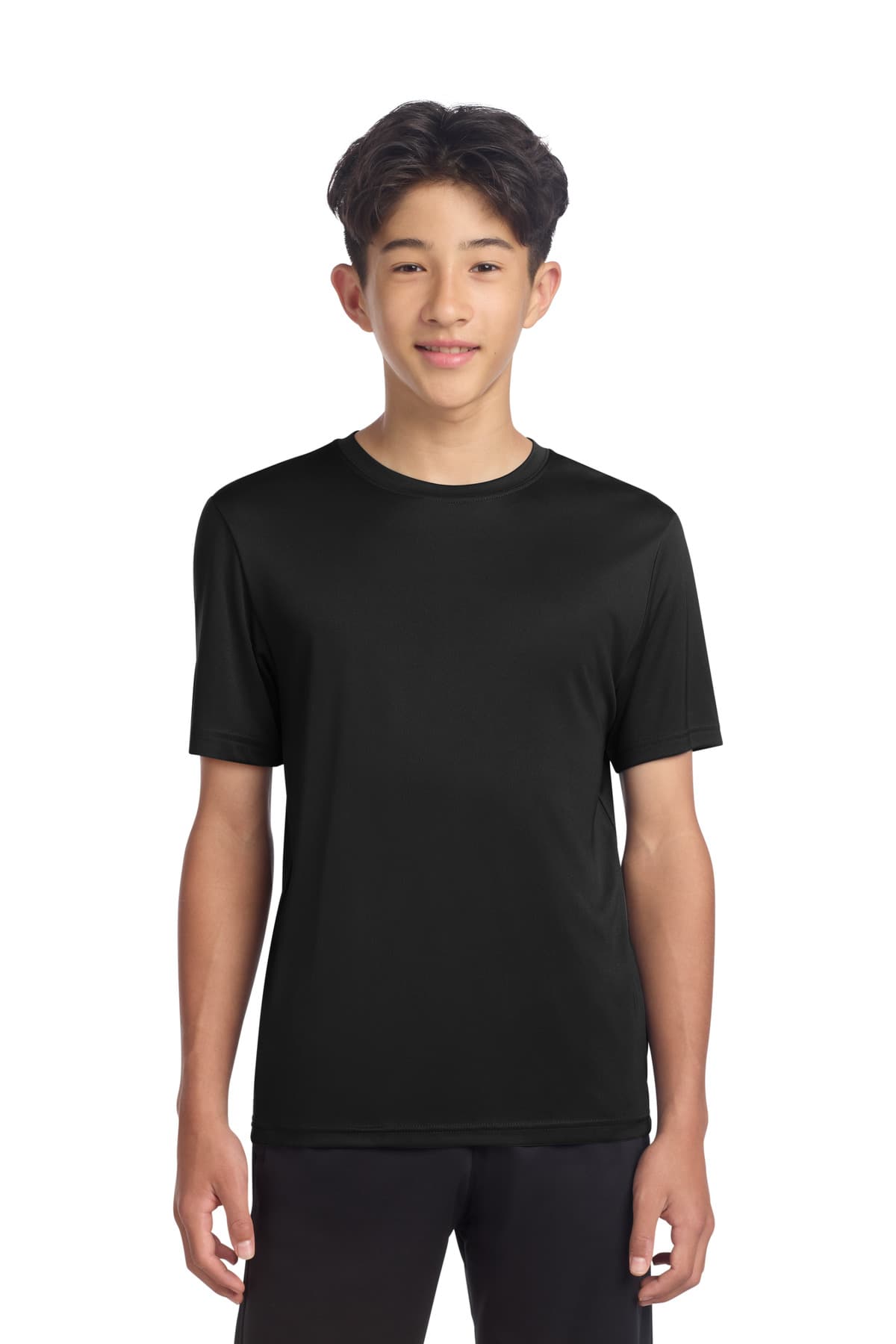Sport-Tek ® Youth PosiCharge ® Re-Compete Tee — Black