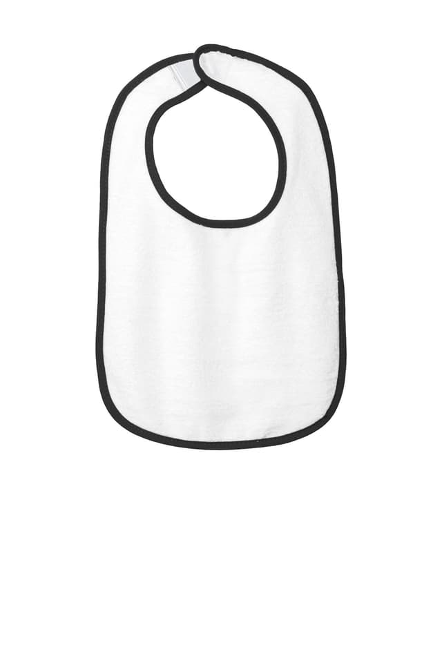 Rabbit Skins  Infant Contrast Trim Terry Bib