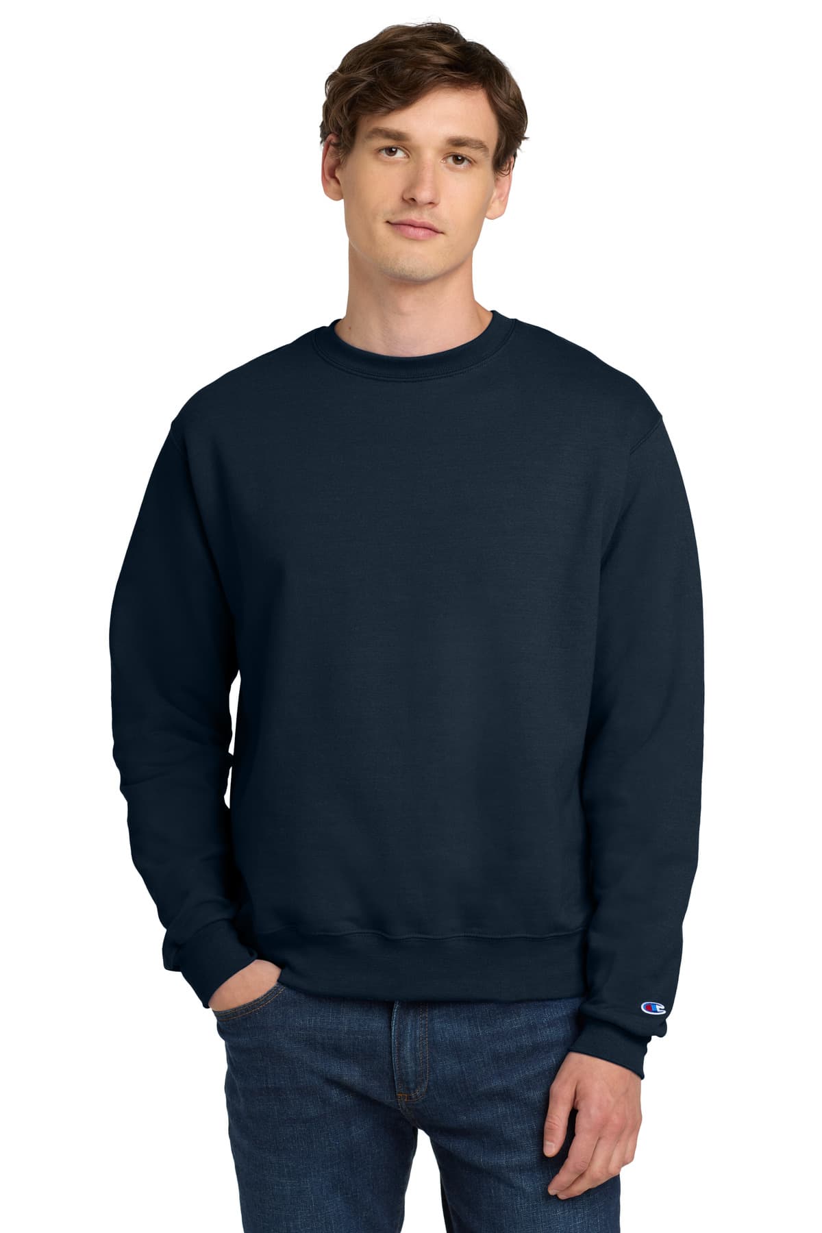 Champion ® Powerblend ® Crewneck Sweatshirt — Navy