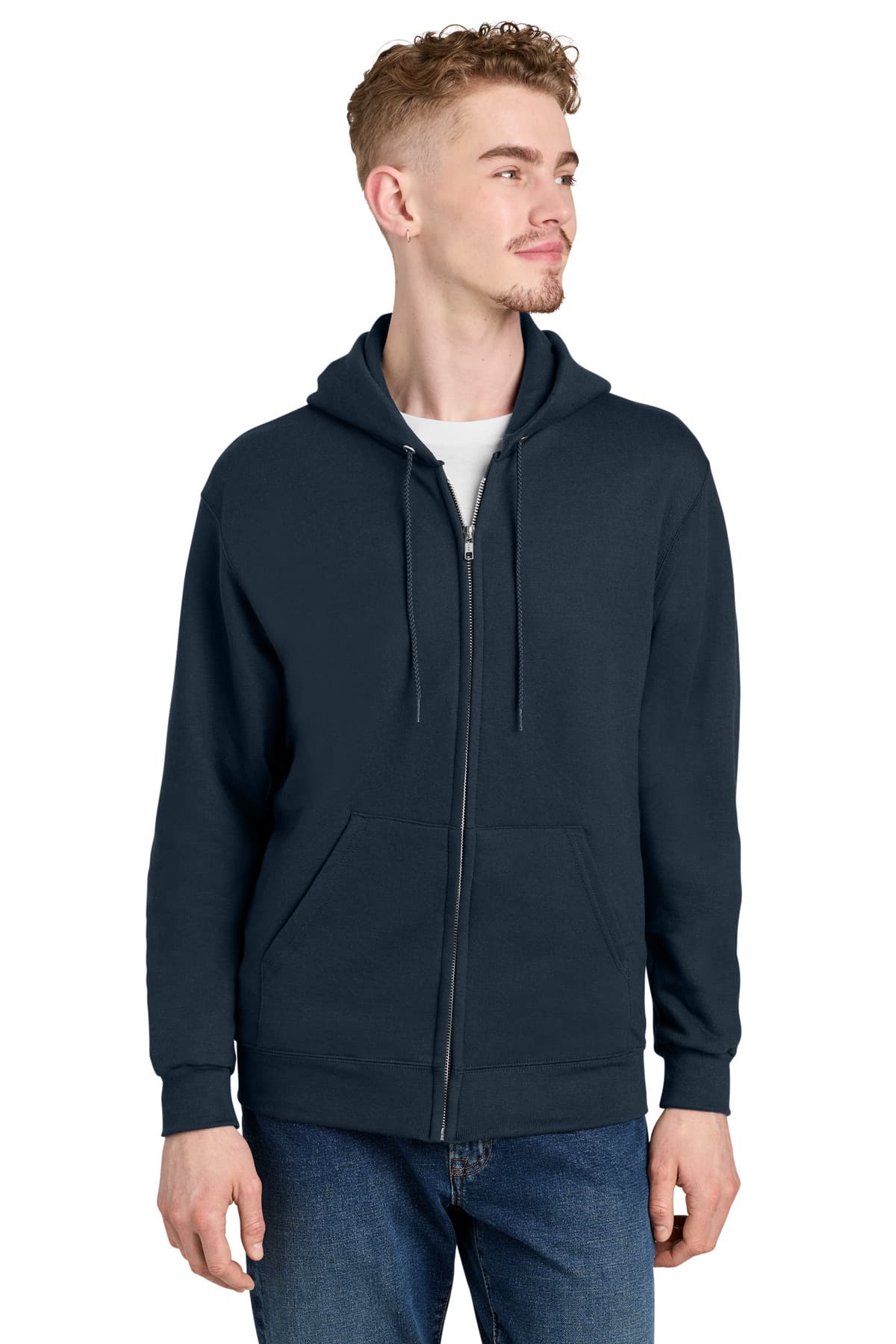 Champion ® Powerblend ® Full-Zip Hoodie — Navy