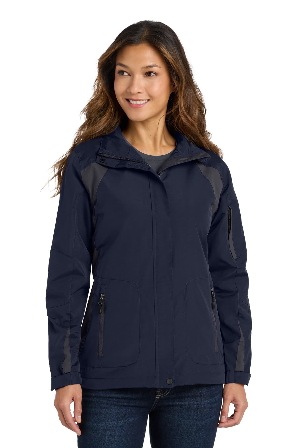 Port Authority ® Women's All-Season II Jacket — True Navy/ Iron Grey