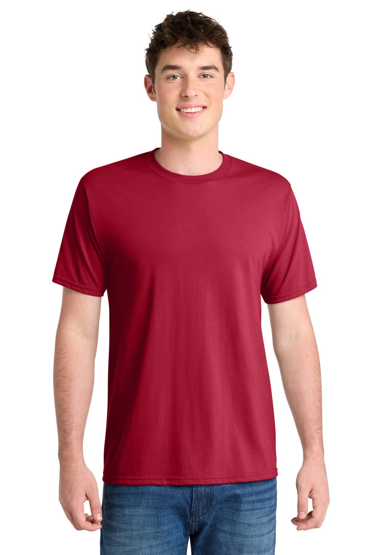 Port & Co  Performance Blend Tee — Red