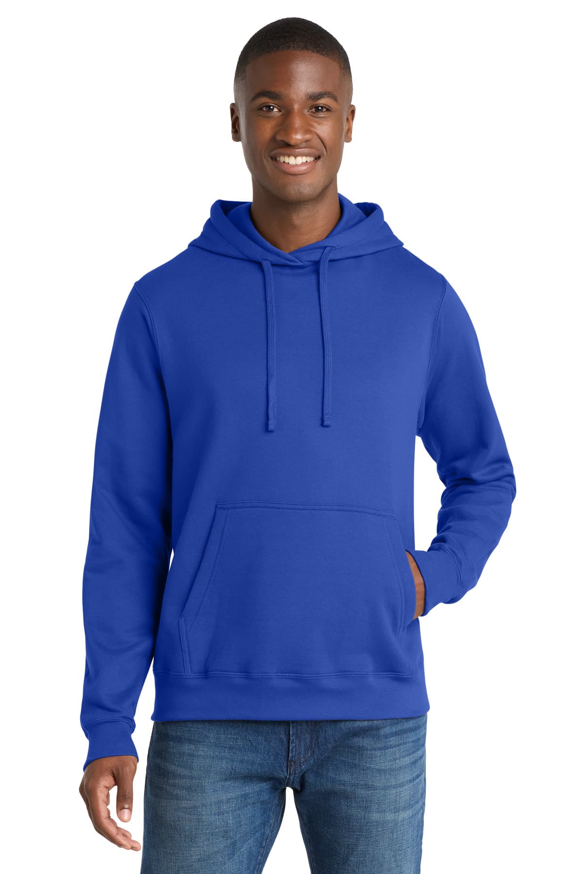 Port & Co  Fan Favorite Fleece Pullover Hooded Sweatshirt — True Royal