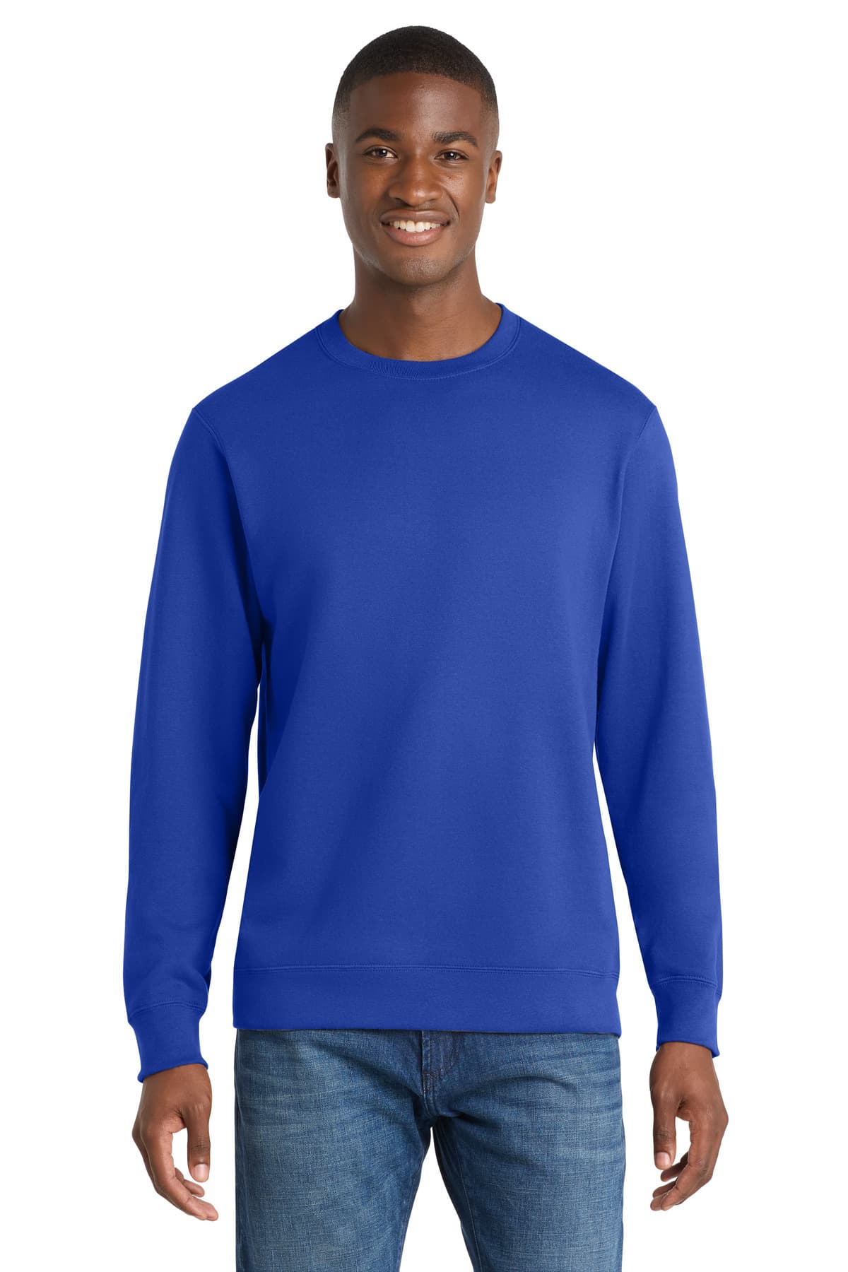 Port & Co  Fan Favorite Fleece Crewneck Sweatshirt — True Royal