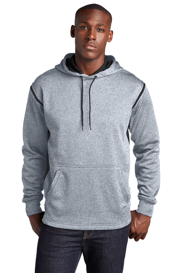 Sport-Tek ® Tech Fleece Colorblock Hooded Sweatshirt