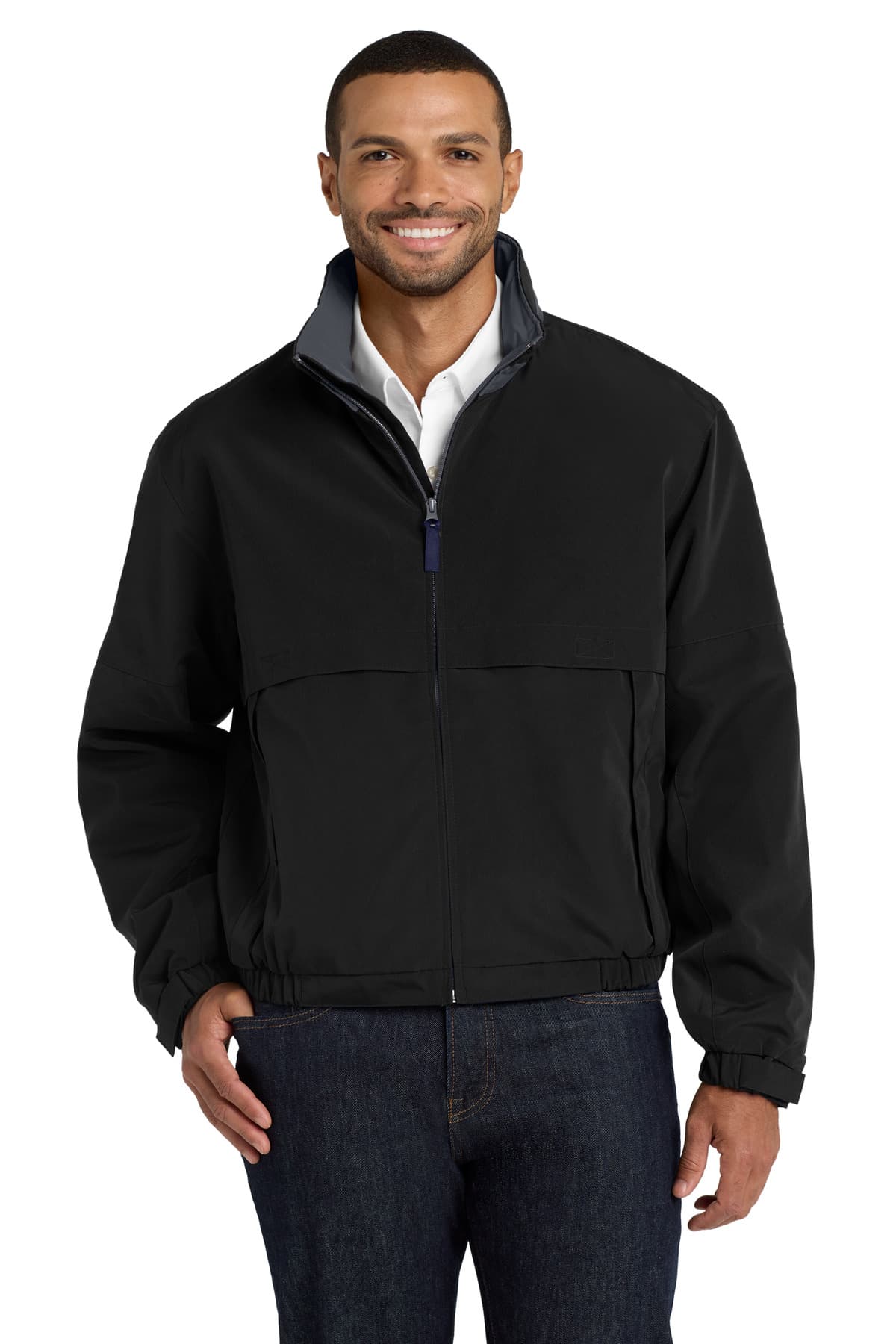 Port Authority ® Legacy Jacket — Black/ Steel Grey