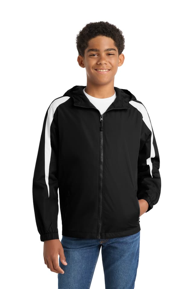 Sport-Tek ® Youth Fleece-Lined Colorblock Jacket