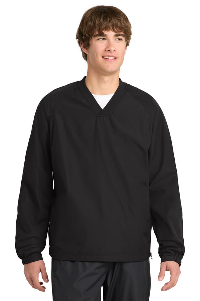 Sport-Tek ® V-Neck Raglan Wind Shirt