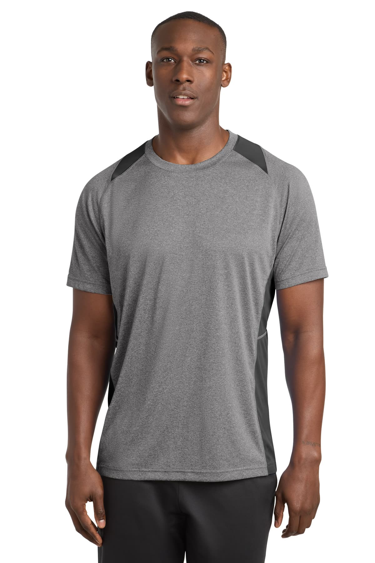 Sport-Tek ® Heather Colorblock Contender  Tee
