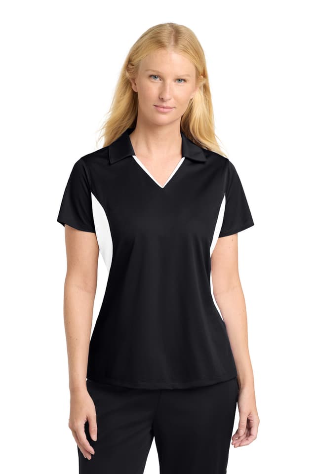 Sport-Tek ® Women's Side Blocked Micropique Sport-Wick ® Polo