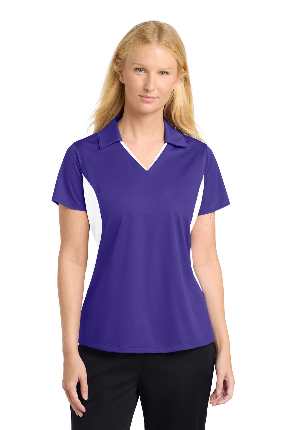 Sport-Tek ® Women's Side Blocked Micropique Sport-Wick ® Polo