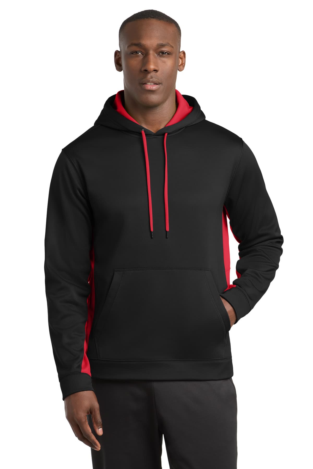 Sport-Tek ® Sport-Wick ® Fleece Colorblock Hooded Pullover