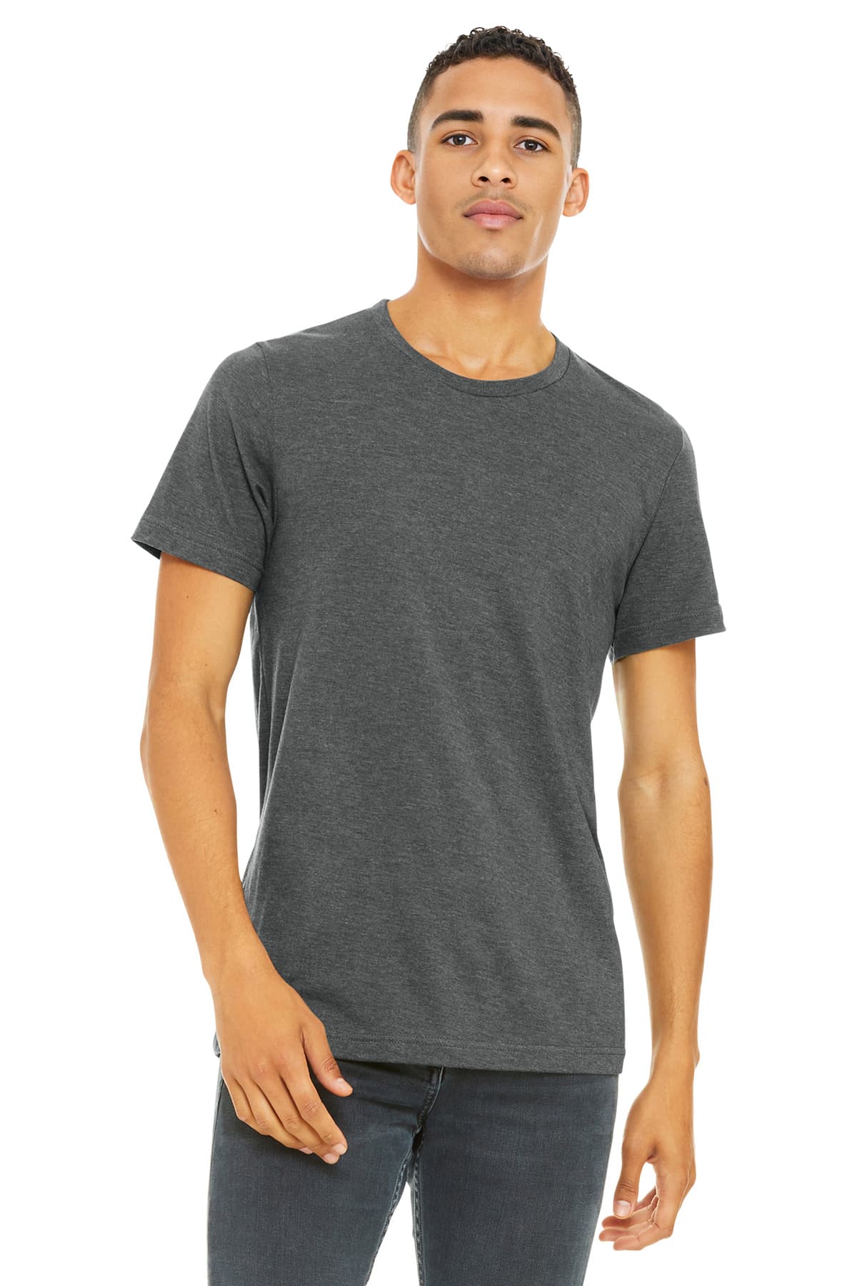 BELLA+CANVAS ® Unisex Heather CVC Short Sleeve Tee — Deep Heather