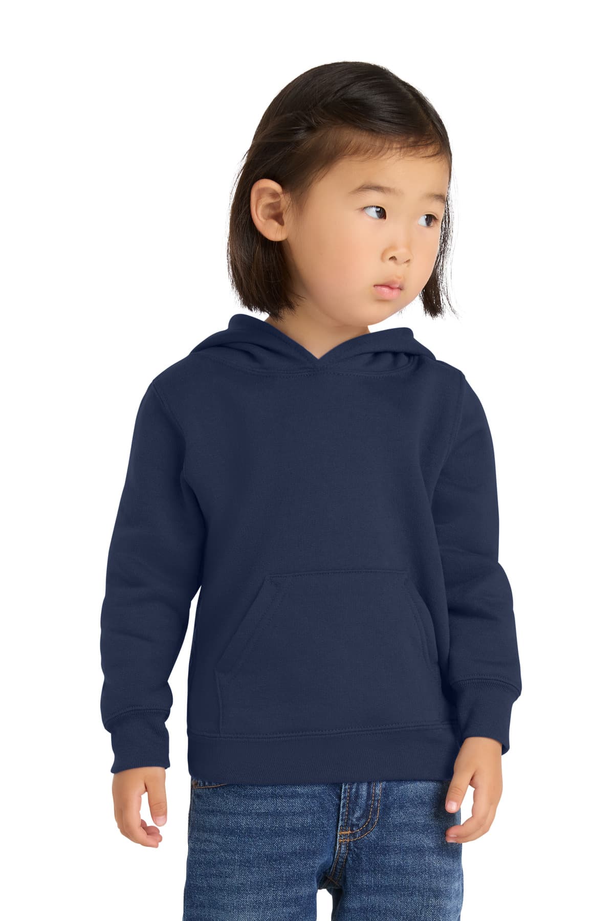 Port & Co  Toddler Core Fleece Pullover Hooded Sweatshirt — Navy