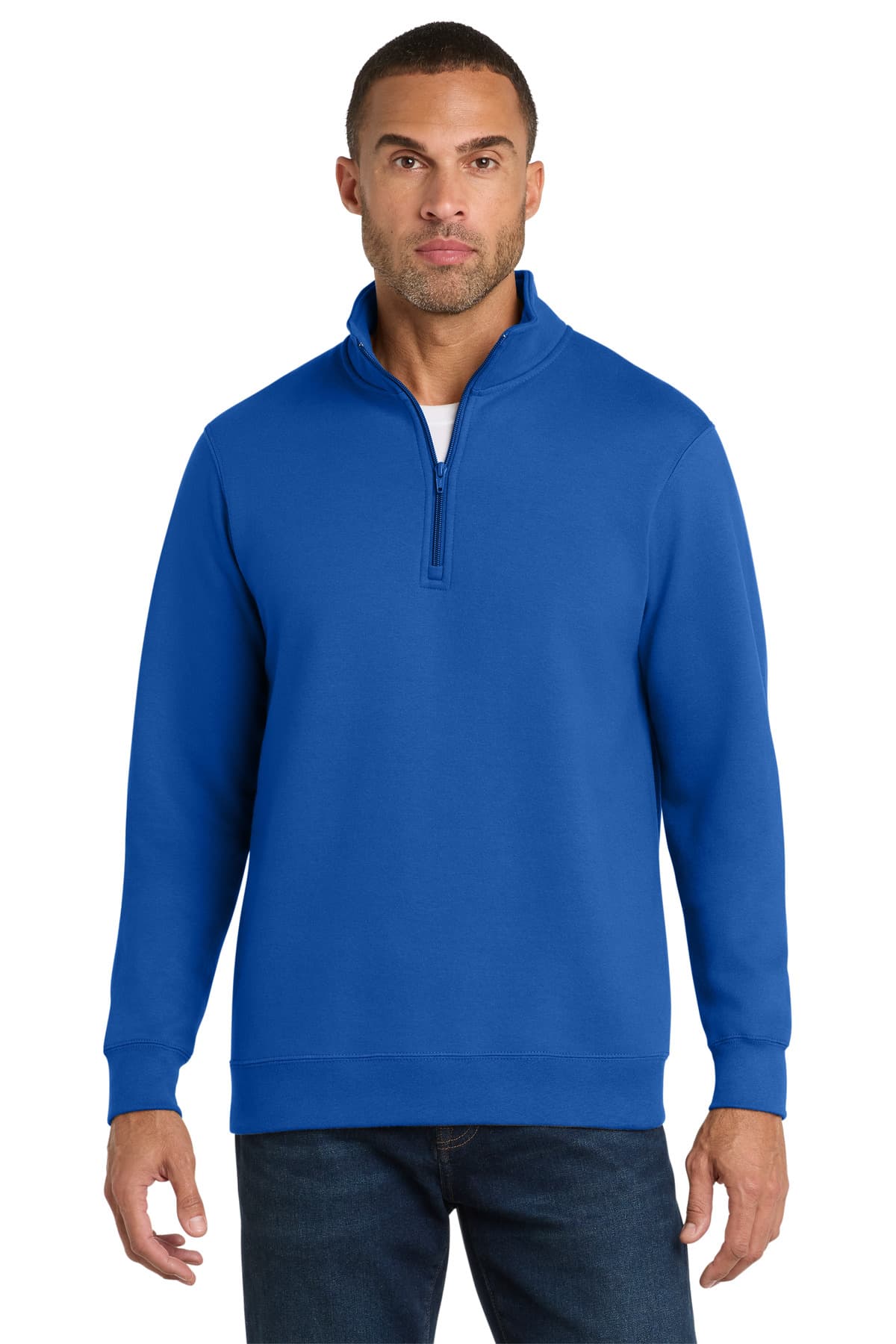 Port & Co  Fan Favorite Fleece 1/4-Zip Pullover Sweatshirt — True Royal