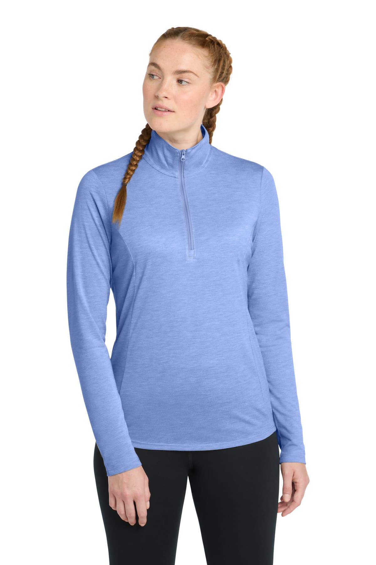 Sport-Tek ® Women's PosiCharge ® Tri-Blend Wicking 1/4-Zip Pullover