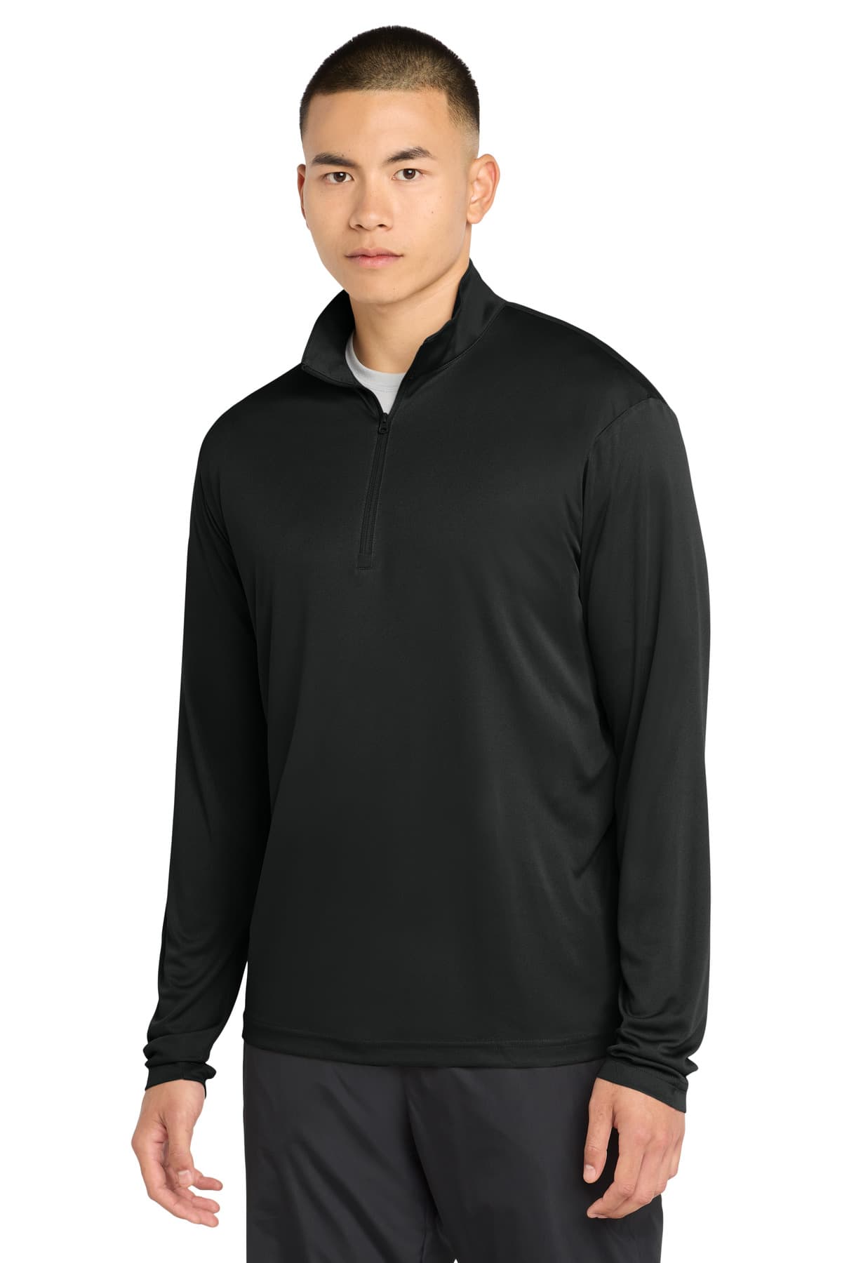 Sport-Tek ® PosiCharge ® Competitor  1/4-Zip Pullover — Black