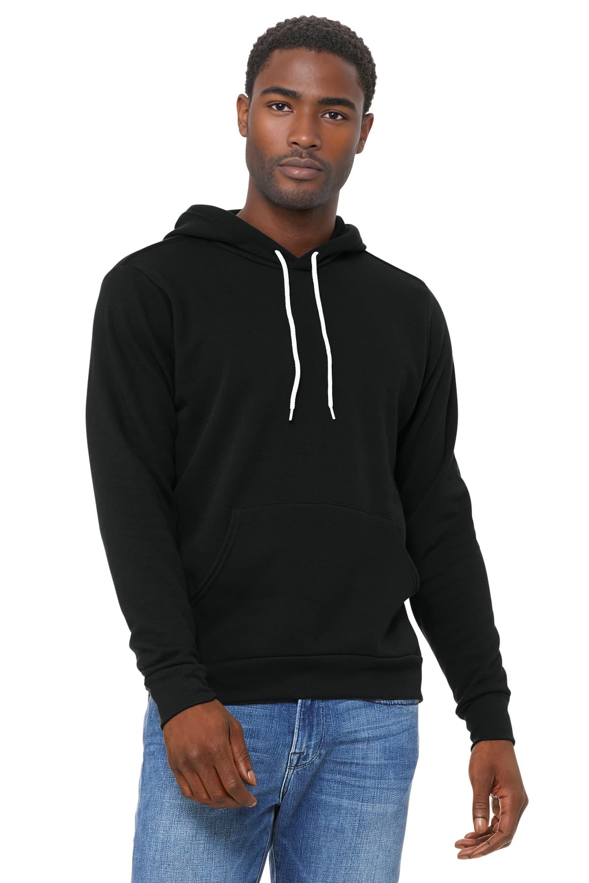 BELLA+CANVAS ® Unisex Sponge Fleece Pullover Hoodie — Black