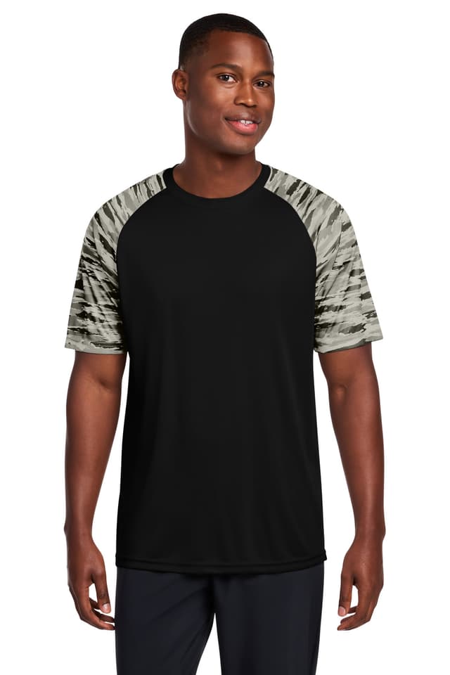 Sport-Tek ® Drift Camo Colorblock Tee
