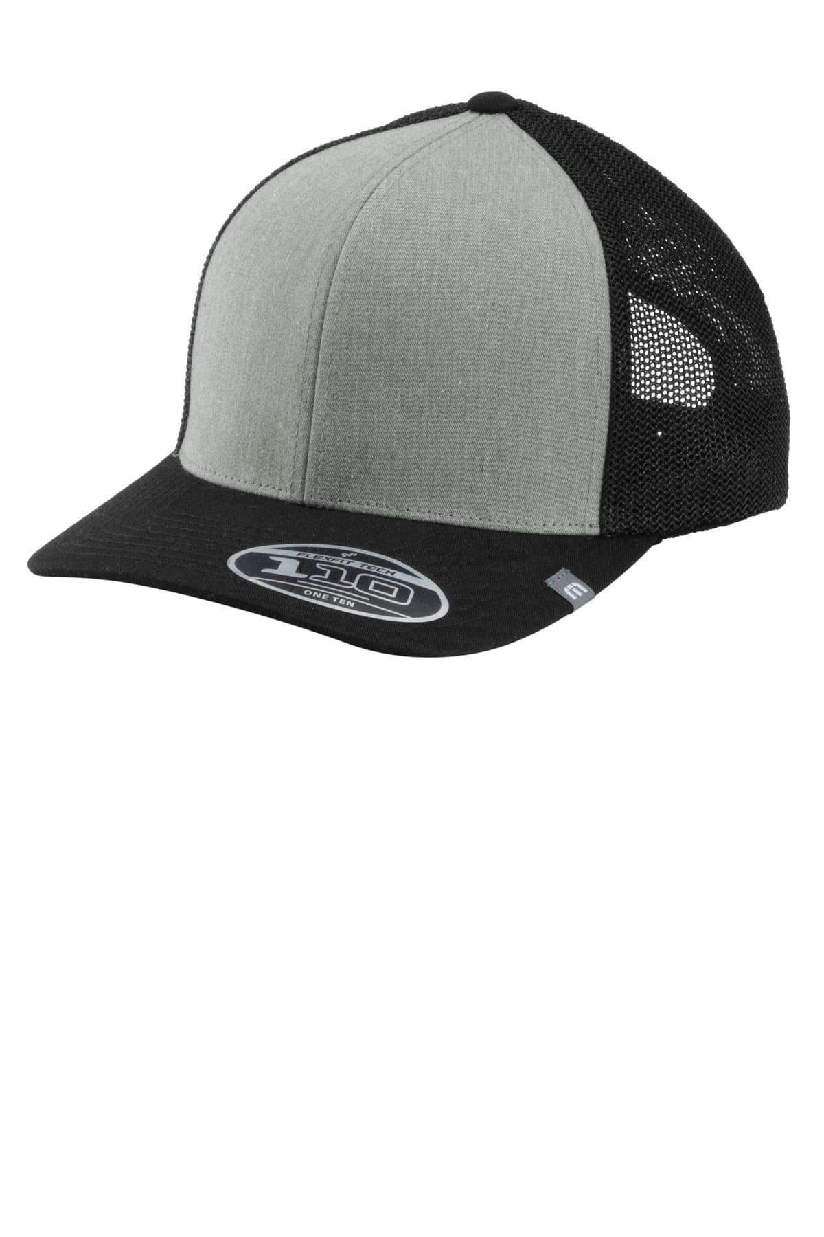 TravisMathew Cruz Colorblock Trucker Cap — Heather Grey/ Black